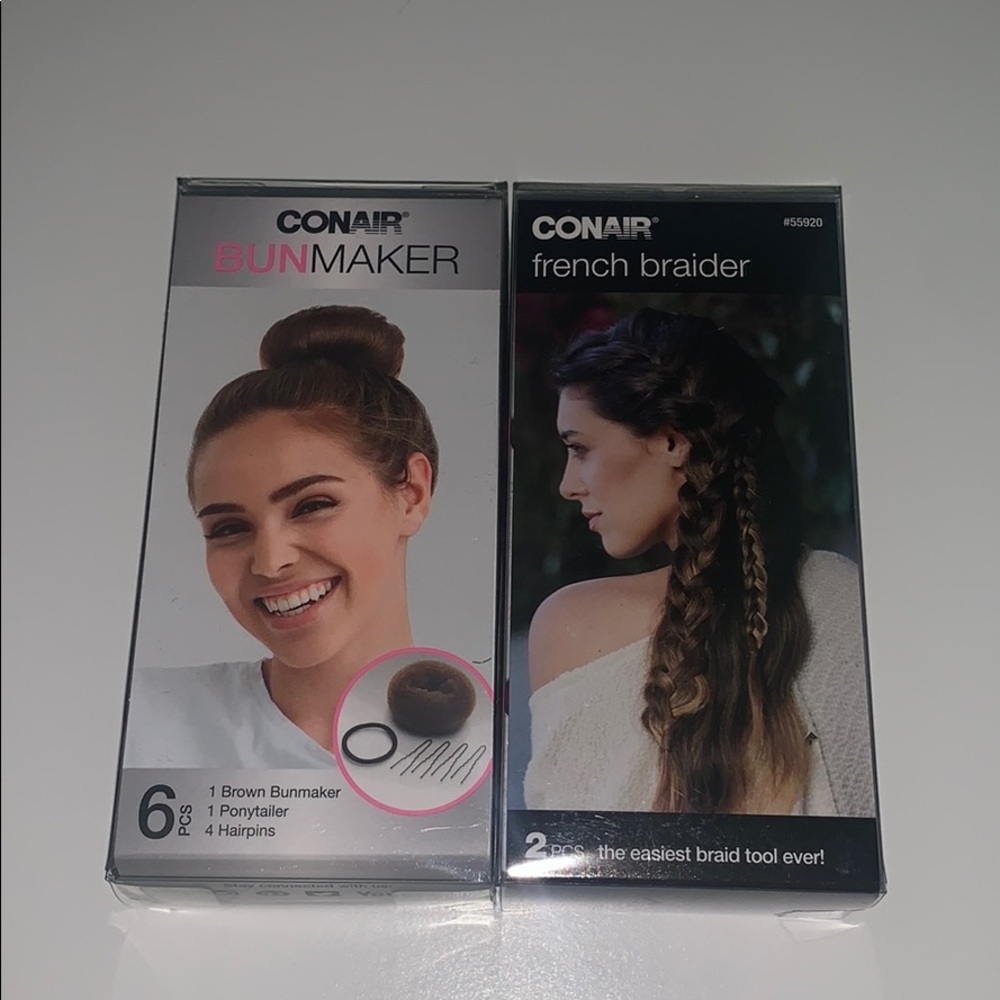bun maker and french braided